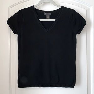 BANANA REPUBLIC Short Sleeve V-neck Sweater Top